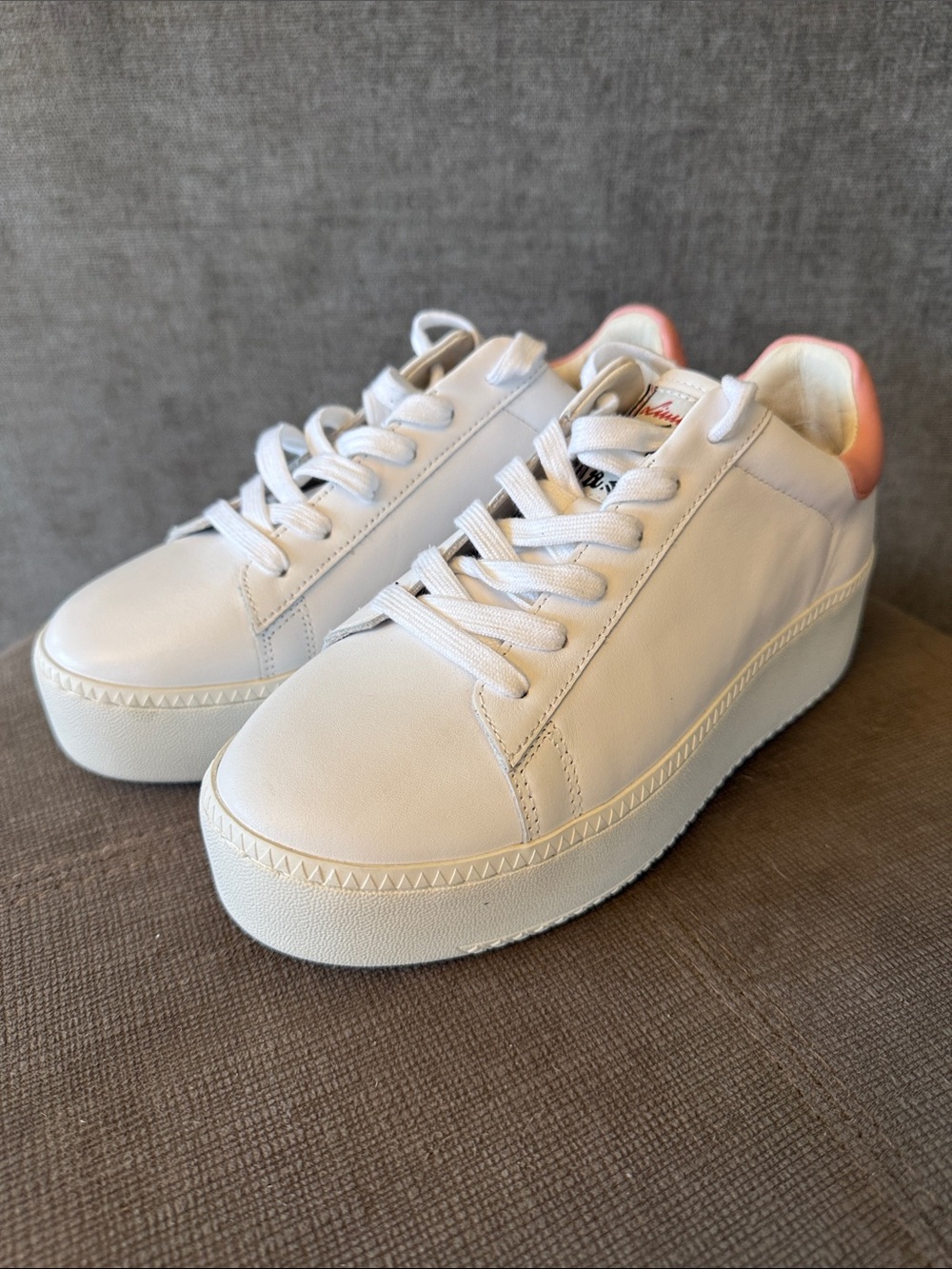 Ash White Platform Sneakers
